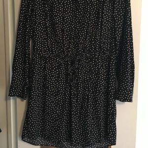 Black and white polka dot dress/tunic